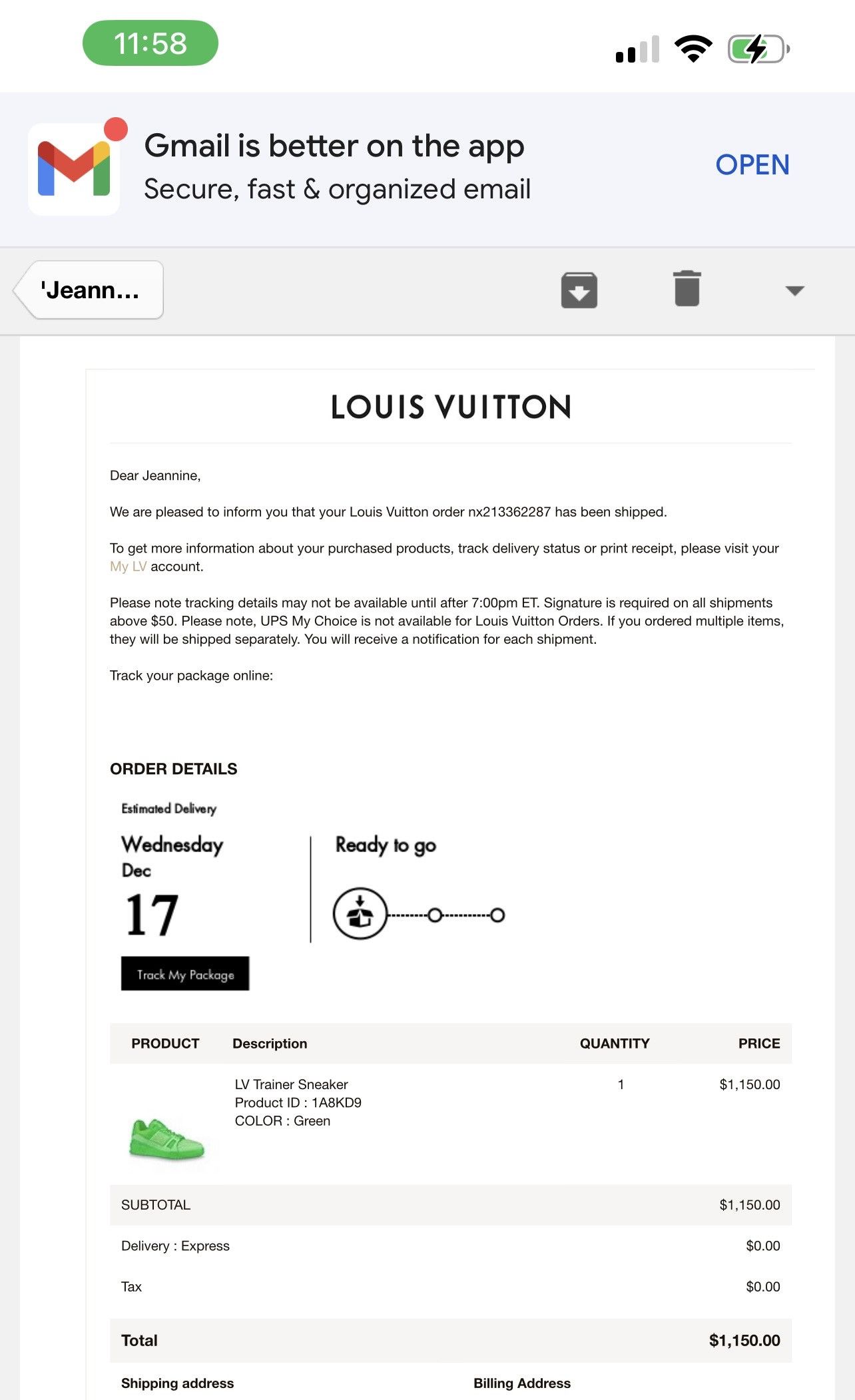 Louis Vuitton LV trainer sneaker Size US 9 / EU 42 - 9 Thumbnail