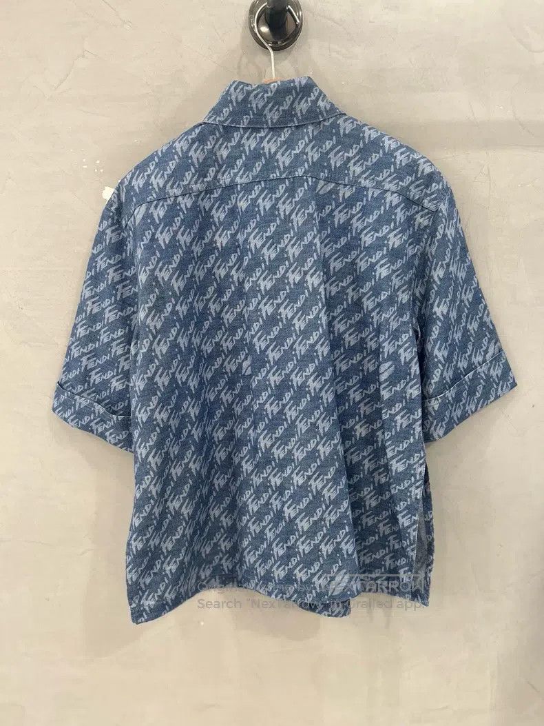 Fendi Fendi Full Alphabet Thin Denim Short Sleeve Size XS / US 0-2 / IT 36-38 - 2 Thumbnail