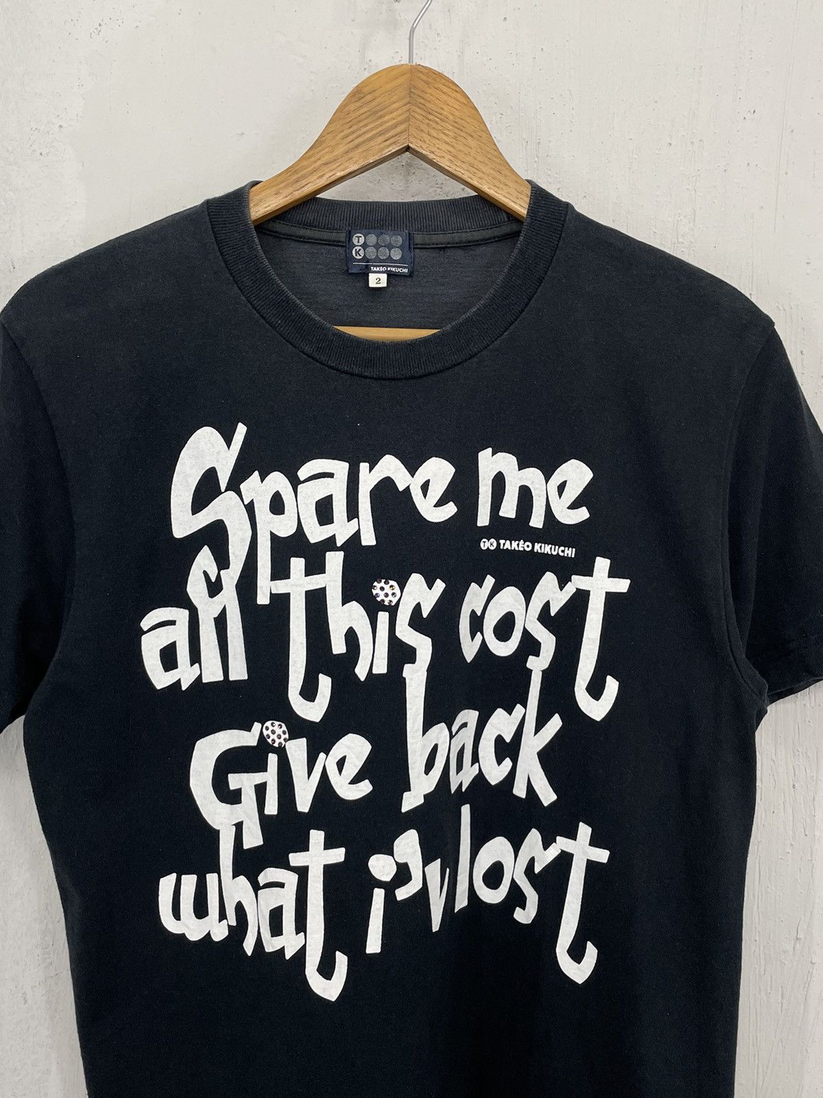 Takeo Kikuchi Faded Wording Spare Me by TK Size US S / EU 44-46 / 1 - 3 Thumbnail