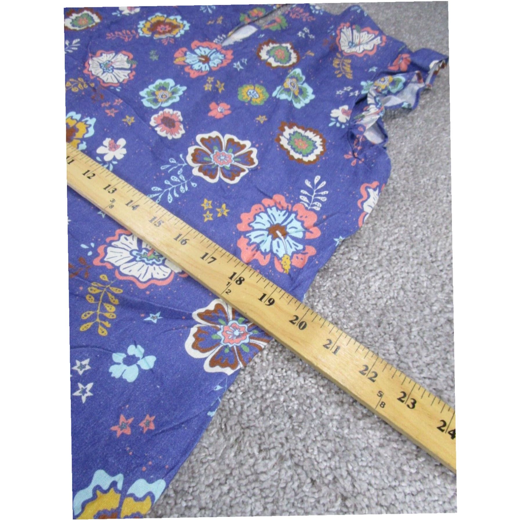 Marine Layer Womens Mini Dress Large Blue Floral Size L / US 10 / IT 46 - 5 Thumbnail