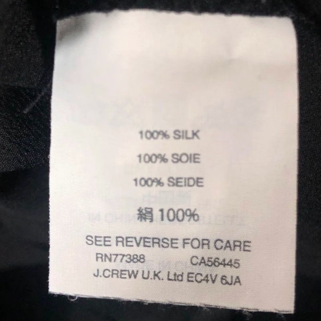 Madewell Madewell Blouse Womens XS Black 100% Silk V-Neck Wrap Side Tie Size XS / US 0-2 / IT 36-38 - 7 Thumbnail