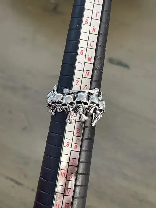 Jewelry Punk skull ring Size ONE SIZE - 4 Thumbnail