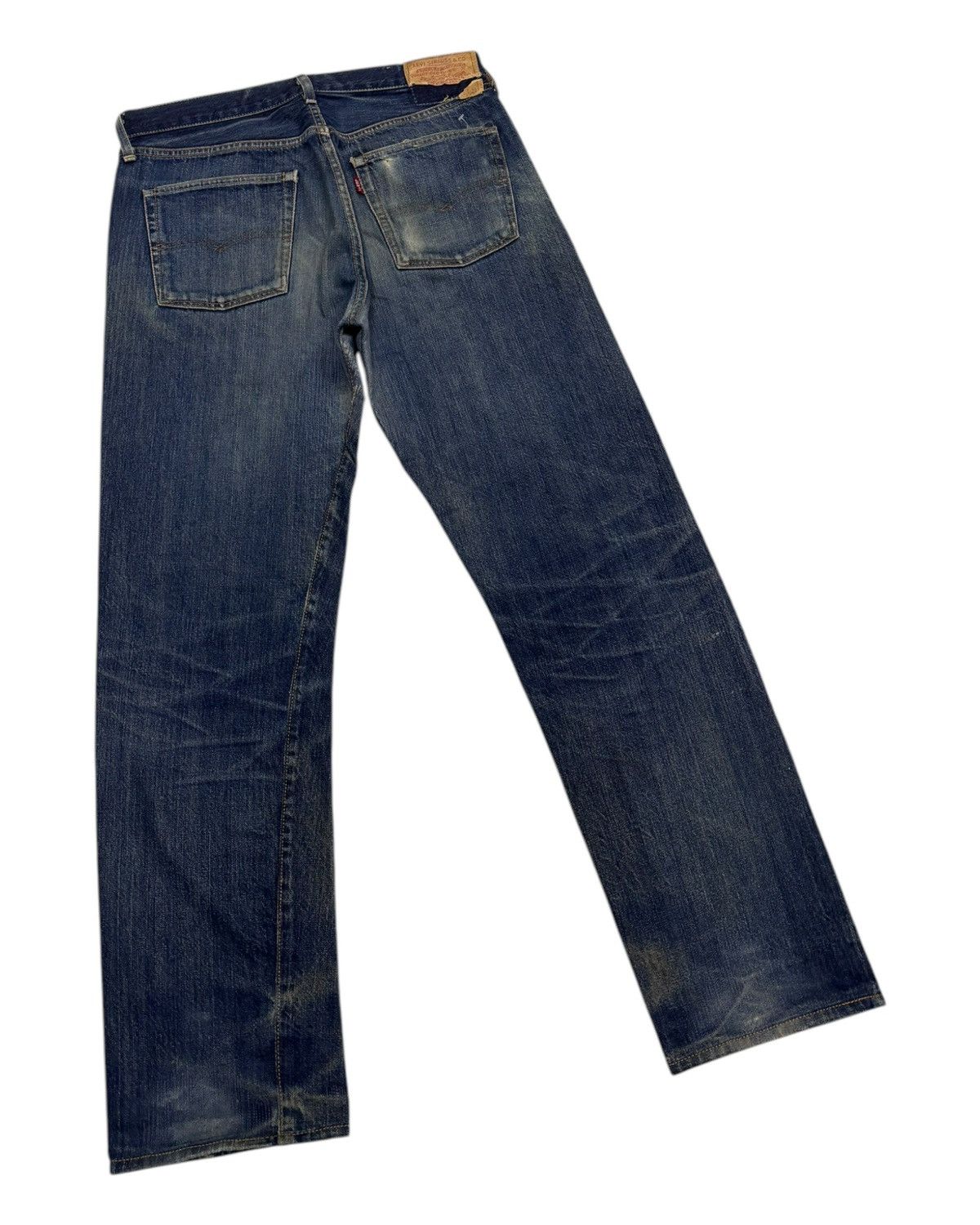 Levi's 🔥VTG 501 BIG E SELVEDGE DISTRESSED DENIM JEANS Size US 32 / EU 48 - 6 Thumbnail