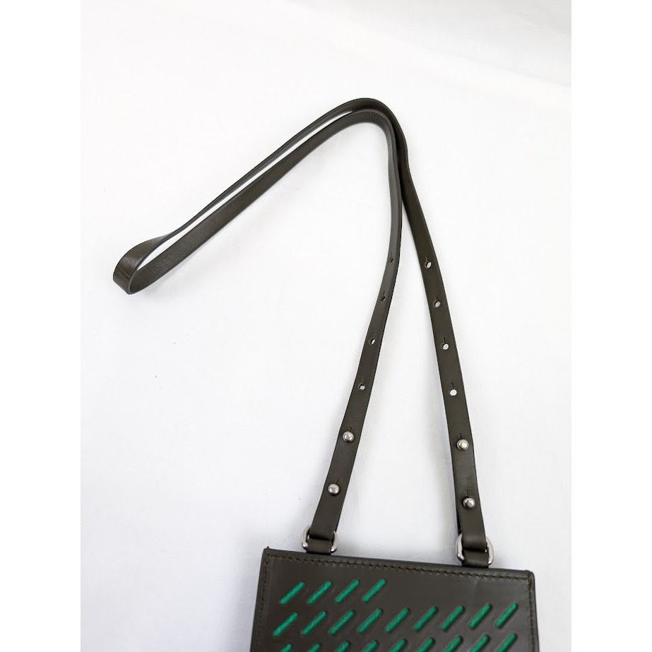 Bottega Veneta o1rshd1 Q:3 / Size: OS / Paper Calf Perforated Case in Kaki Size ONE SIZE - 6 Thumbnail