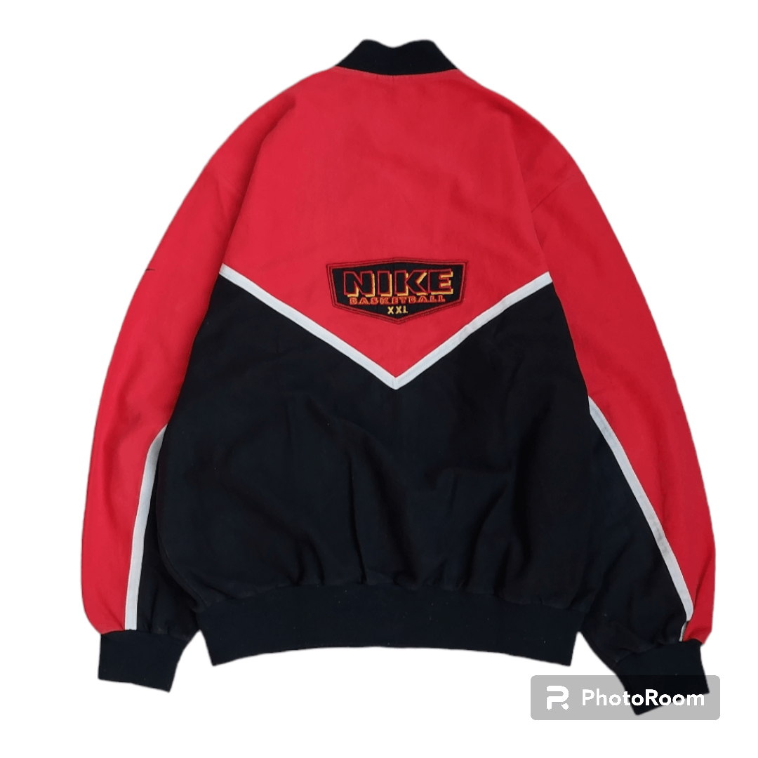 Nike × Vintage 💥Bootleg Nike Vintage Basketball Varsity Jacket Size US L / EU 52-54 / 3 - 2 Thumbnail