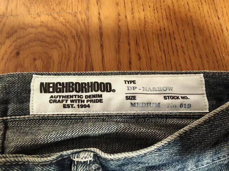 Neighborhood Neighborhood size M Bull King Destroyed Patch Denim Pants Size US 27 - 3 Thumbnail