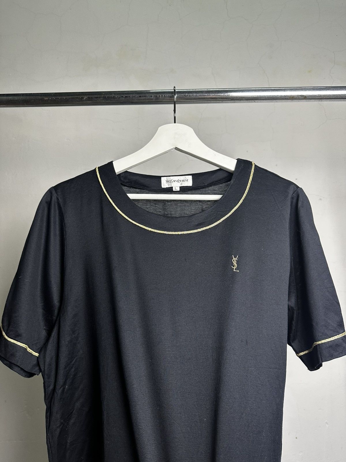 Yves Saint Laurent Yves Saint Lauren Golden Stitch tshirt Size US M / EU 48-50 / 2 - 2 Thumbnail
