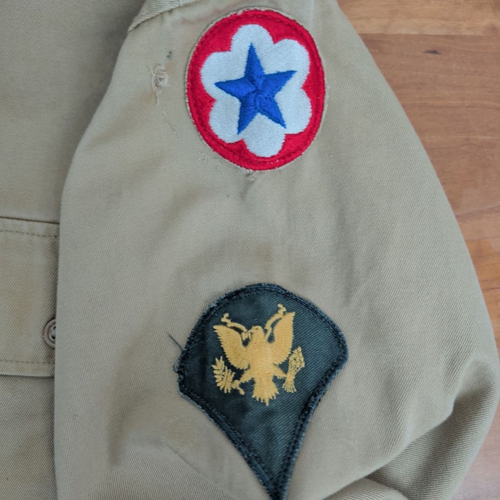 Vintage True Vintage Khaki US Army Shirt Size US S / EU 44-46 / 1 - 4 Thumbnail