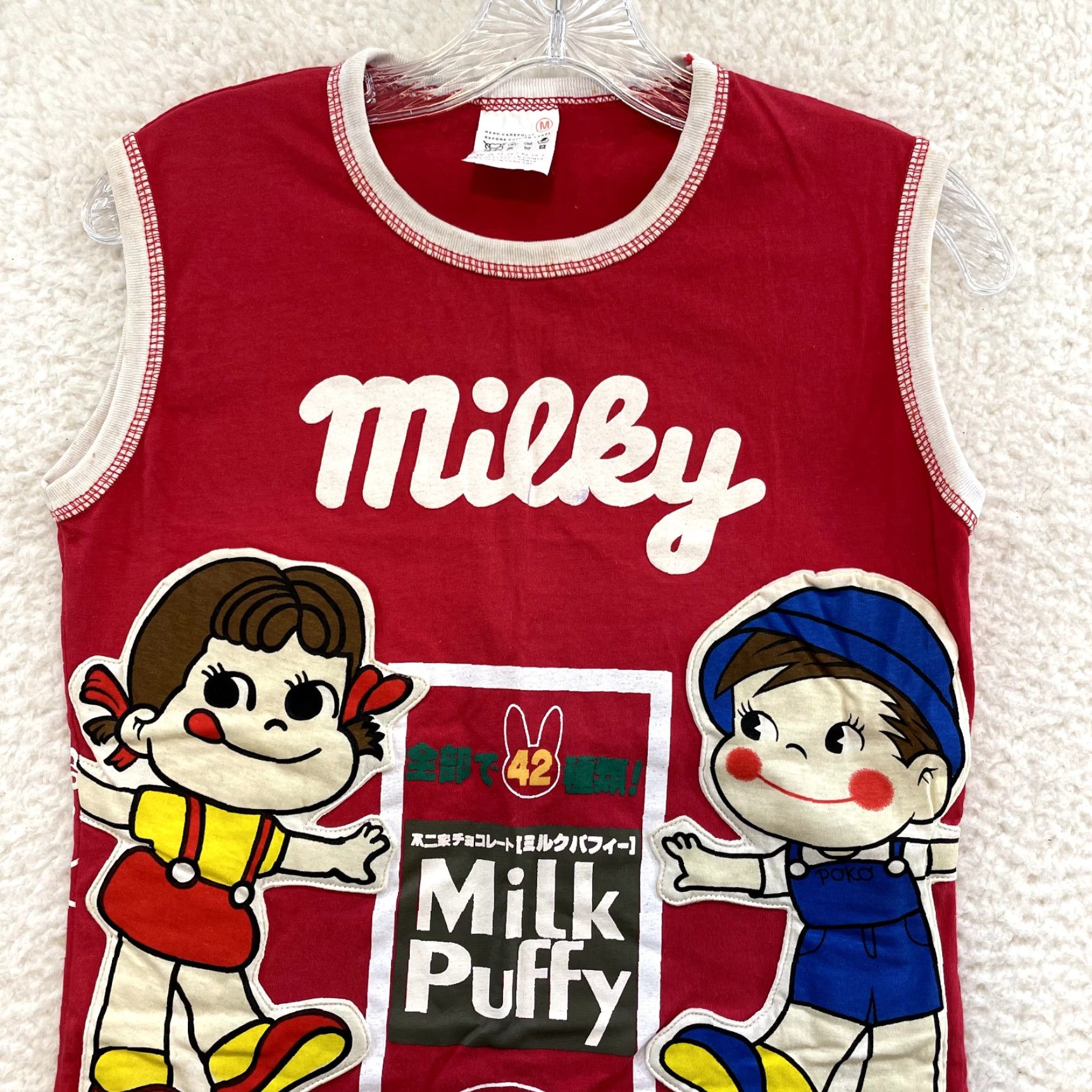 Vintage Y2K Vintage Milky Peco Chan Shirt Tank Top Red Cartoon Anime Graphic Kawaii M Mens Size M / US 6-8 / IT 42-44 - 3 Thumbnail