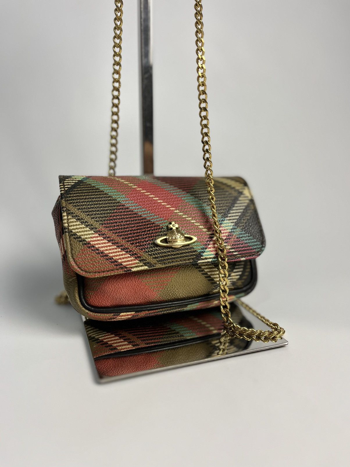 Vivienne Westwood Vivienne Westwood Tartan Mini Chain Bag Size ONE SIZE - 2 Thumbnail
