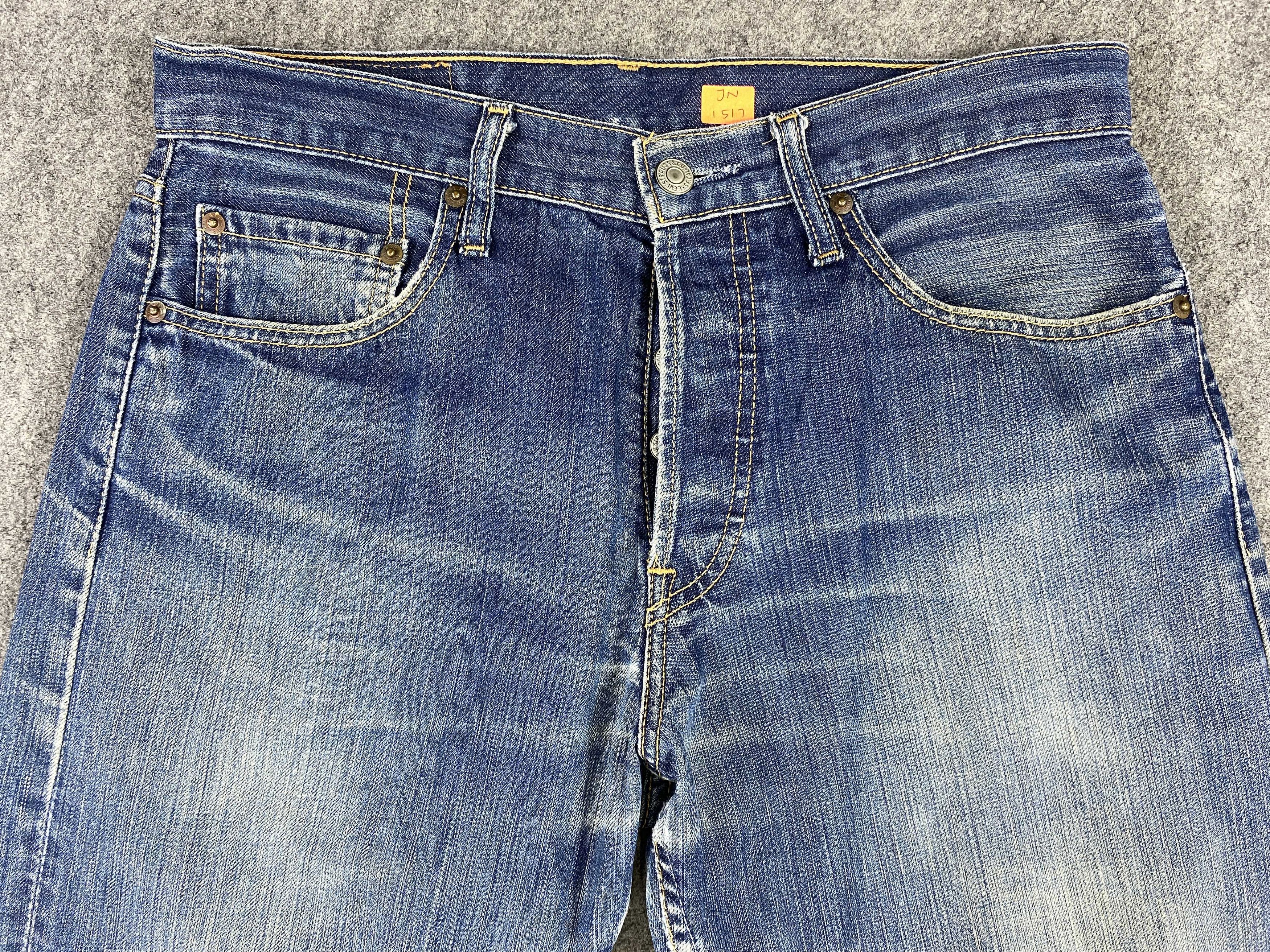 Levi's Blue Distressed Vintage Levi's 501 Jeans 31x32 Denim -JN1517 Size US 31 - 3 Thumbnail