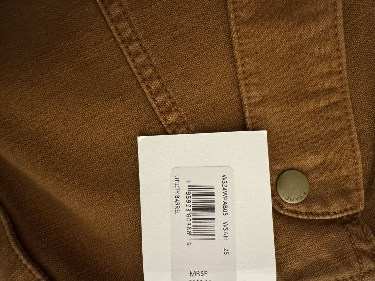 Frame FRAME: Utility Barrel cotton-canvas wide-leg pants Size 25" / US 0 / IT 36 - 3 Thumbnail