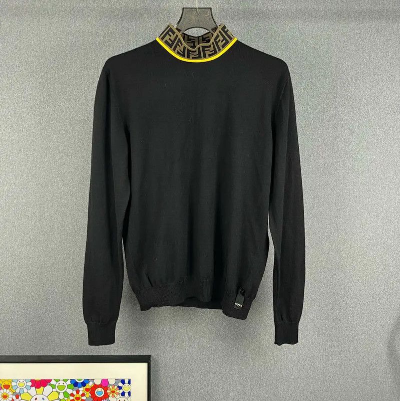 Fendi Fendi Black Knit Sweater for Men 0089 Size US S / EU 44-46 / 1 - 1 Thumbnail