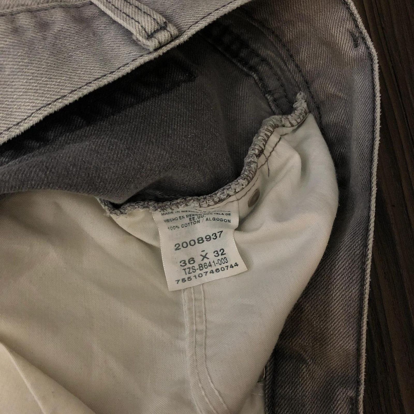 Lee Men’s Grey Distressed Lee Pants | 36x32 Size US 36 / EU 52 - 6 Thumbnail
