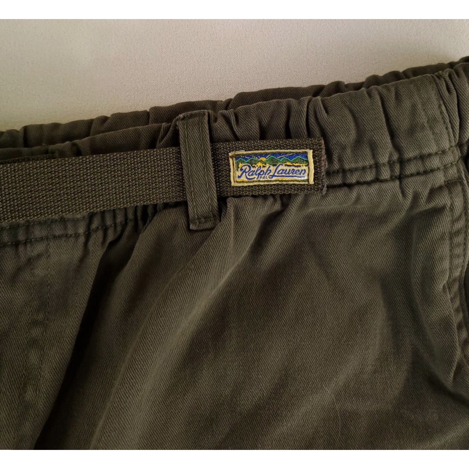 Ralph Lauren Ralph Lauren Belted Baggy Pants Green Elastic Adjustable Waist Mens 38x29 Belted Baggy Pants Green Elastic Adjustable Waist Mens 38x29 Size US 38 / EU 54 - 2 Thumbnail
