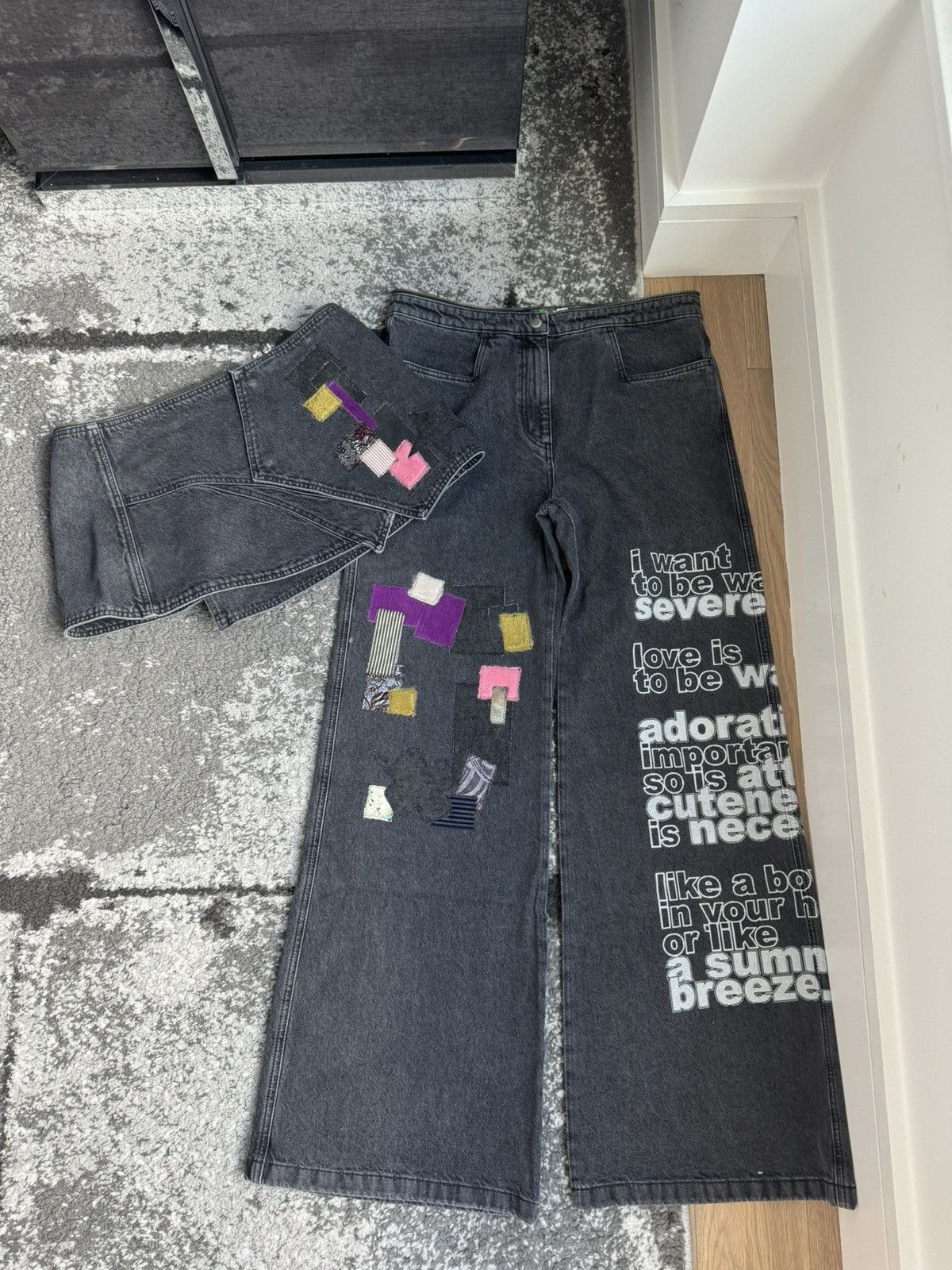 Heaven by Marc Jacobs × Kiko Kostadinov Kiko Kostadinov X Heaven Patch Jeans Size 30" / US 8 / IT 44 - 6 Thumbnail
