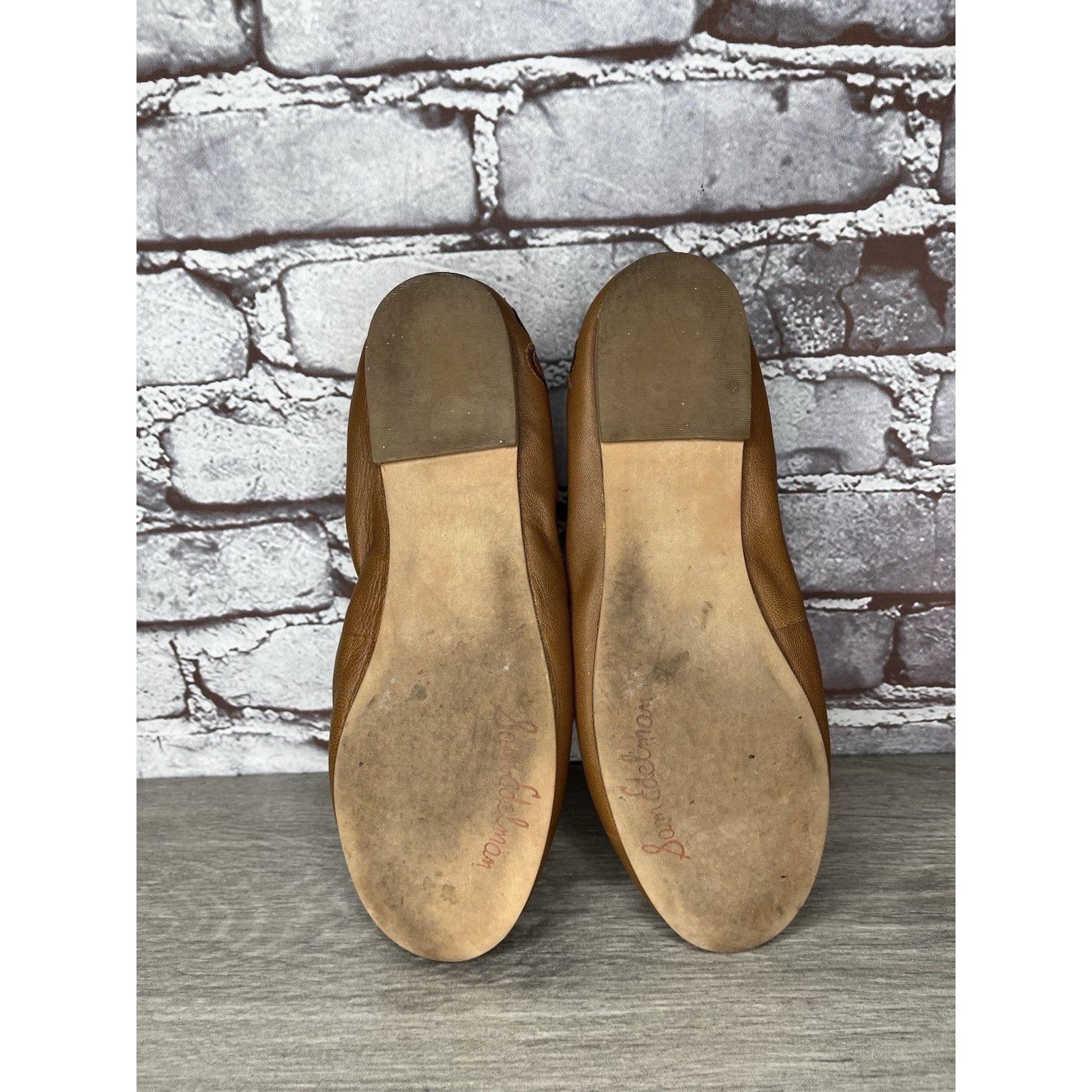 Sam Edelman Sam Edelman Felicia Brown Leather Bow Classic Ballet Flats W Size US 7.5 / IT 37.5 - 23 Thumbnail