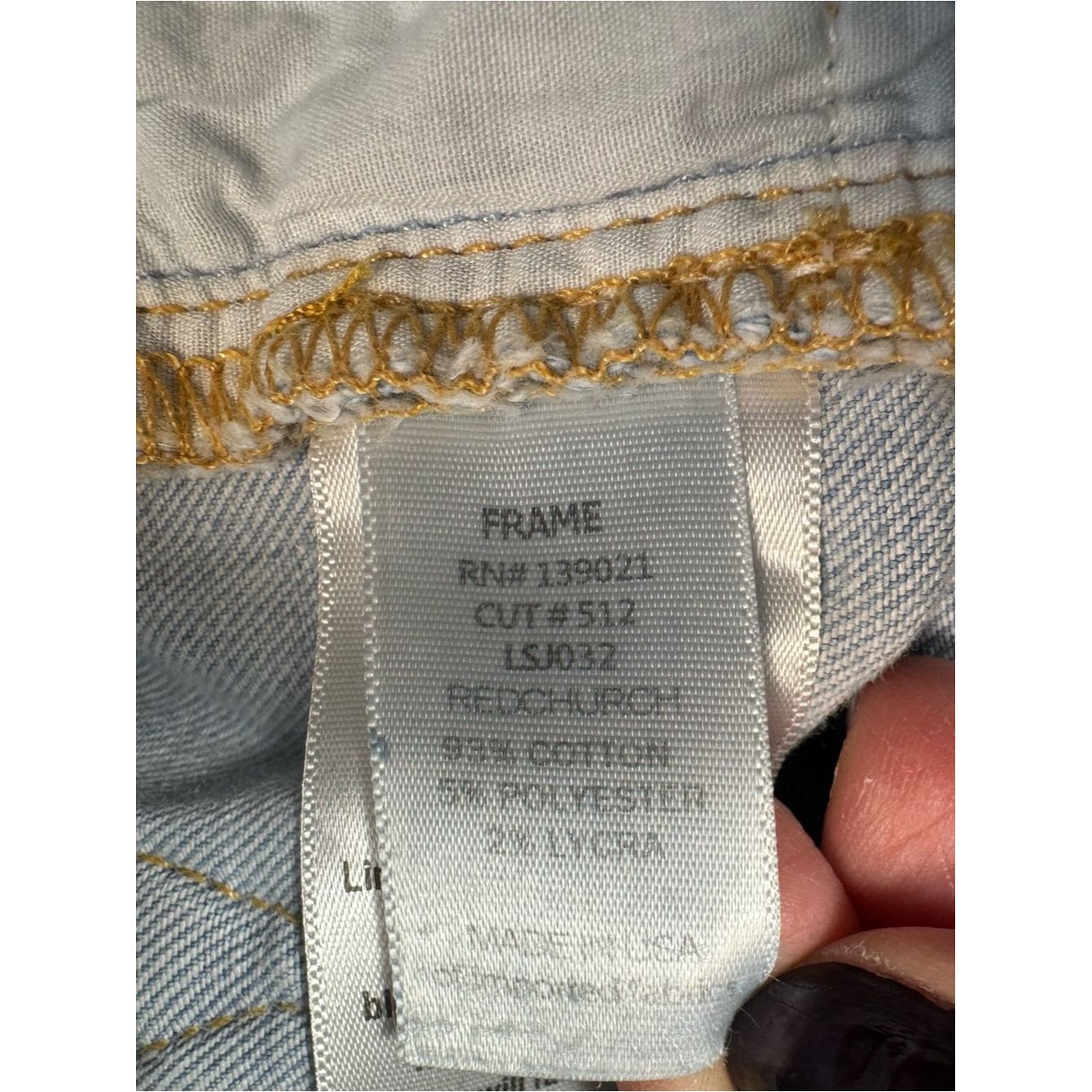 Frame FRAME Le Skinny De Jeanne Crop Jeans in Redchurch Size 24 Size 24" / US 00 / IT 34 - 6 Thumbnail