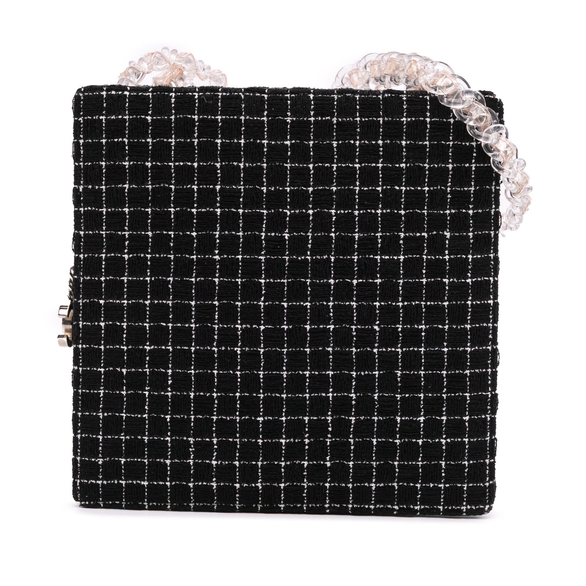 Chanel Tweed and Resin Zipped Chain Shopping Bag Size ONE SIZE - 1 Thumbnail
