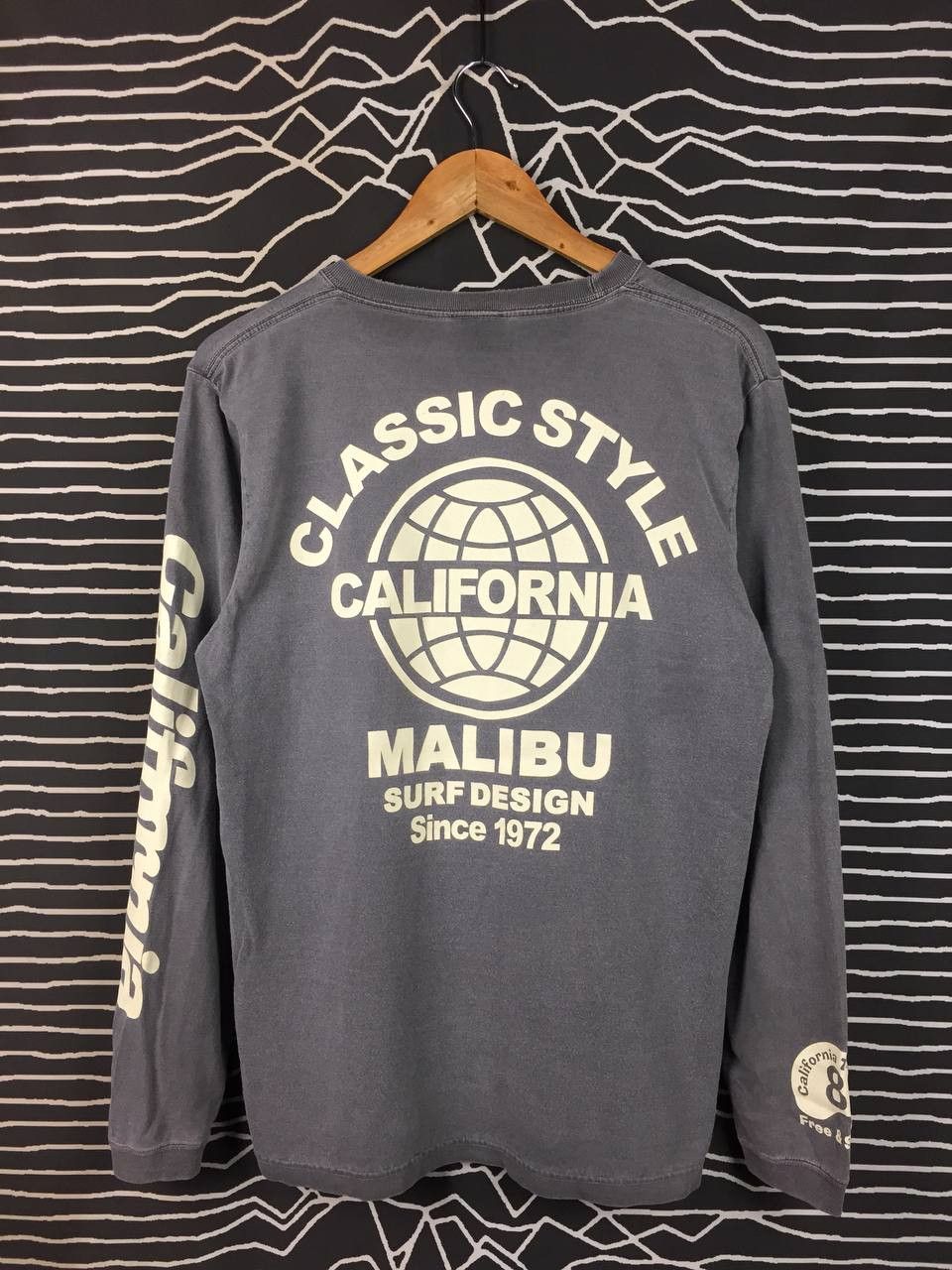 Vintage Vtg California Malibu Surf Design Long Sleeve Tee Size US M / EU 48-50 / 2 - 1 Thumbnail
