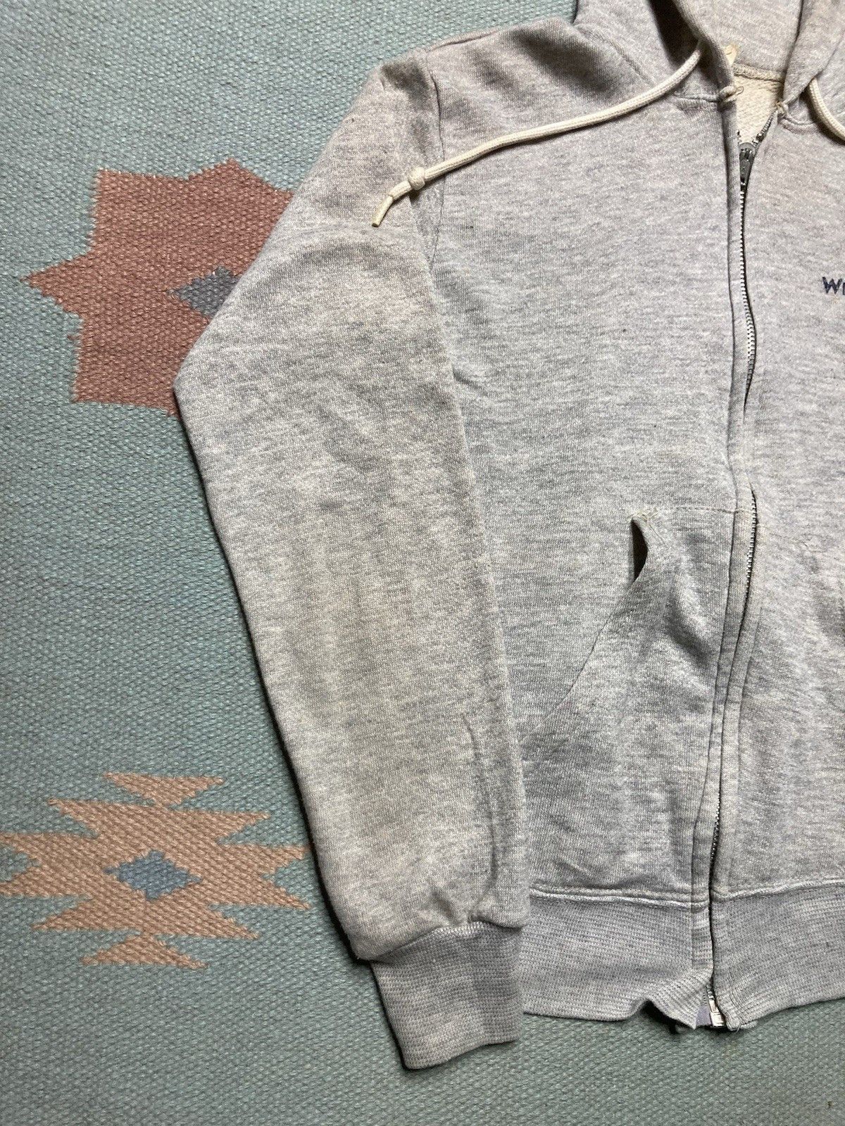 Vintage × Wrangler 70s wrangler hoodie tri blend zip heather gray adult S Size US S / EU 44-46 / 1 - 2 Thumbnail