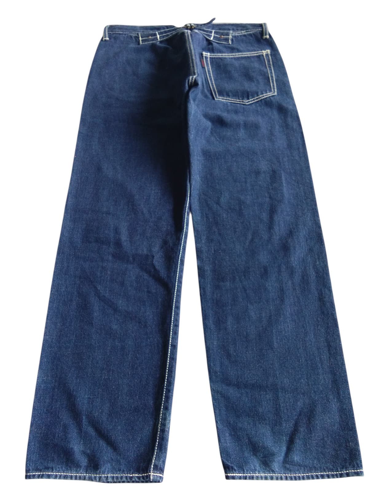Japanese Brand RARE💥BURGLAR SELVEDGE BUCKLE BACK JAPANESE DENIM Size US 31 - 3 Thumbnail