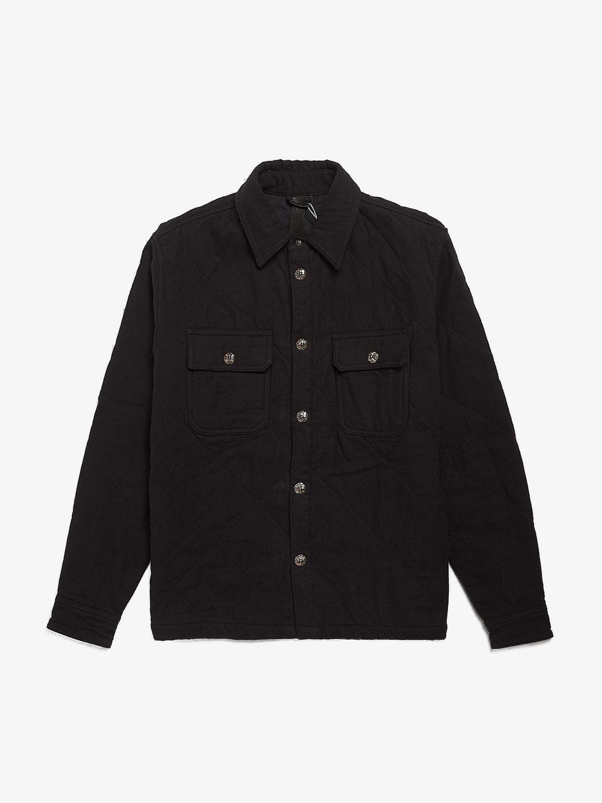 Chrome Hearts Black Silver Button Detailed Cotton Jacket Size US M / EU 48-50 / 2 - 1 Thumbnail