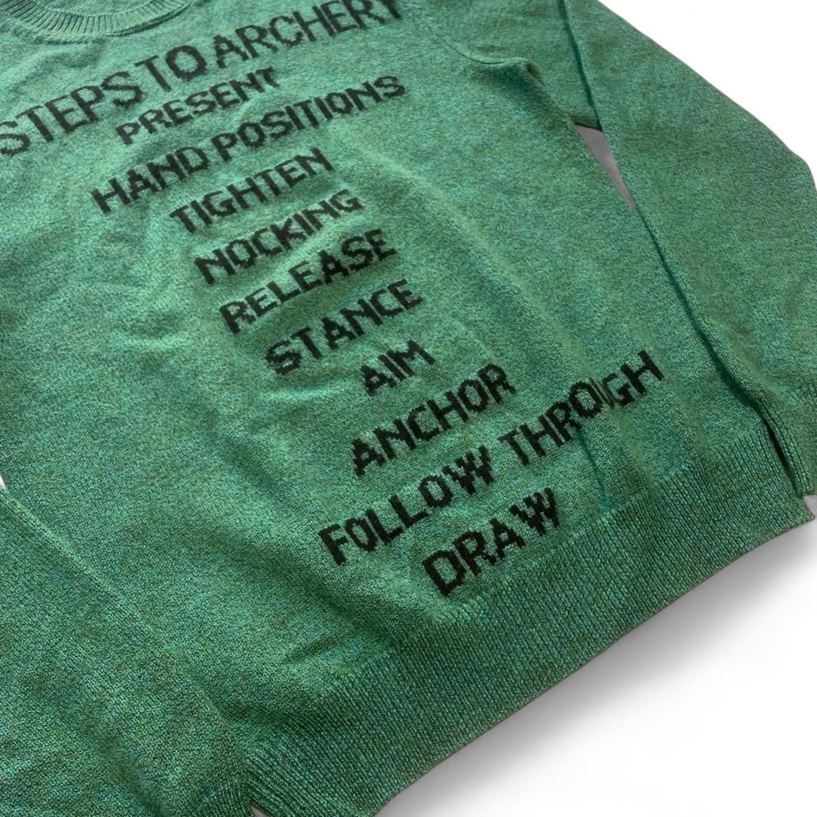 Raf Simons Raf Simons - “10 Steps to Archery” Wool Sweater Size US XS / EU 42 / 0 - 4 Thumbnail