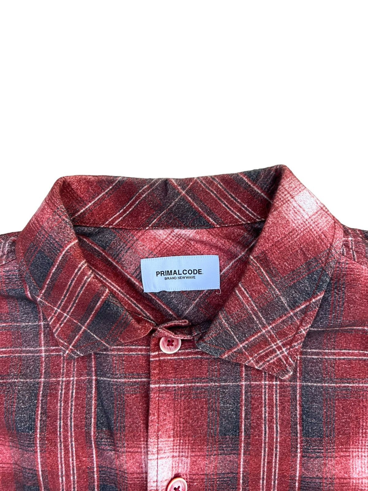 Flannel Primalcode Newwave Japan Plaid Big Fit Cropped lannel Shirt Size US XL / EU 56 / 4 - 4 Thumbnail