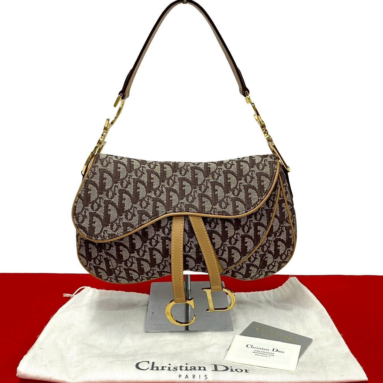 Dior Dior Shoulder Bag Brown Leather Size ONE SIZE - 1 Thumbnail