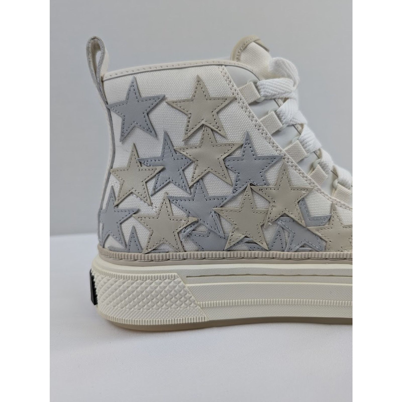Amiri o1rshd1 Q:2 / Stars Court High-Top Sneakers in Grey / White Size US 9 / EU 42 - 3 Thumbnail