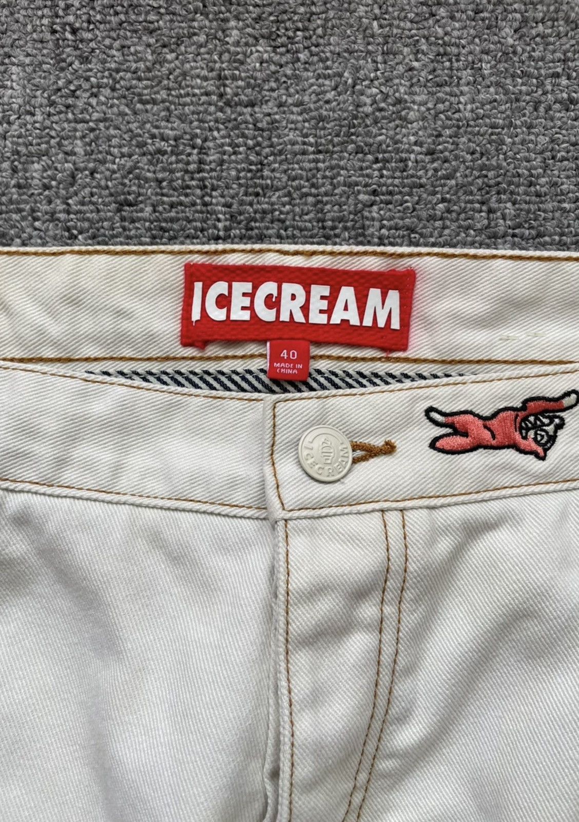 Billionaire Boys Club BBC Distressed Embroidered Slim Stretch Jeans Size US 40 / EU 56 - 3 Thumbnail