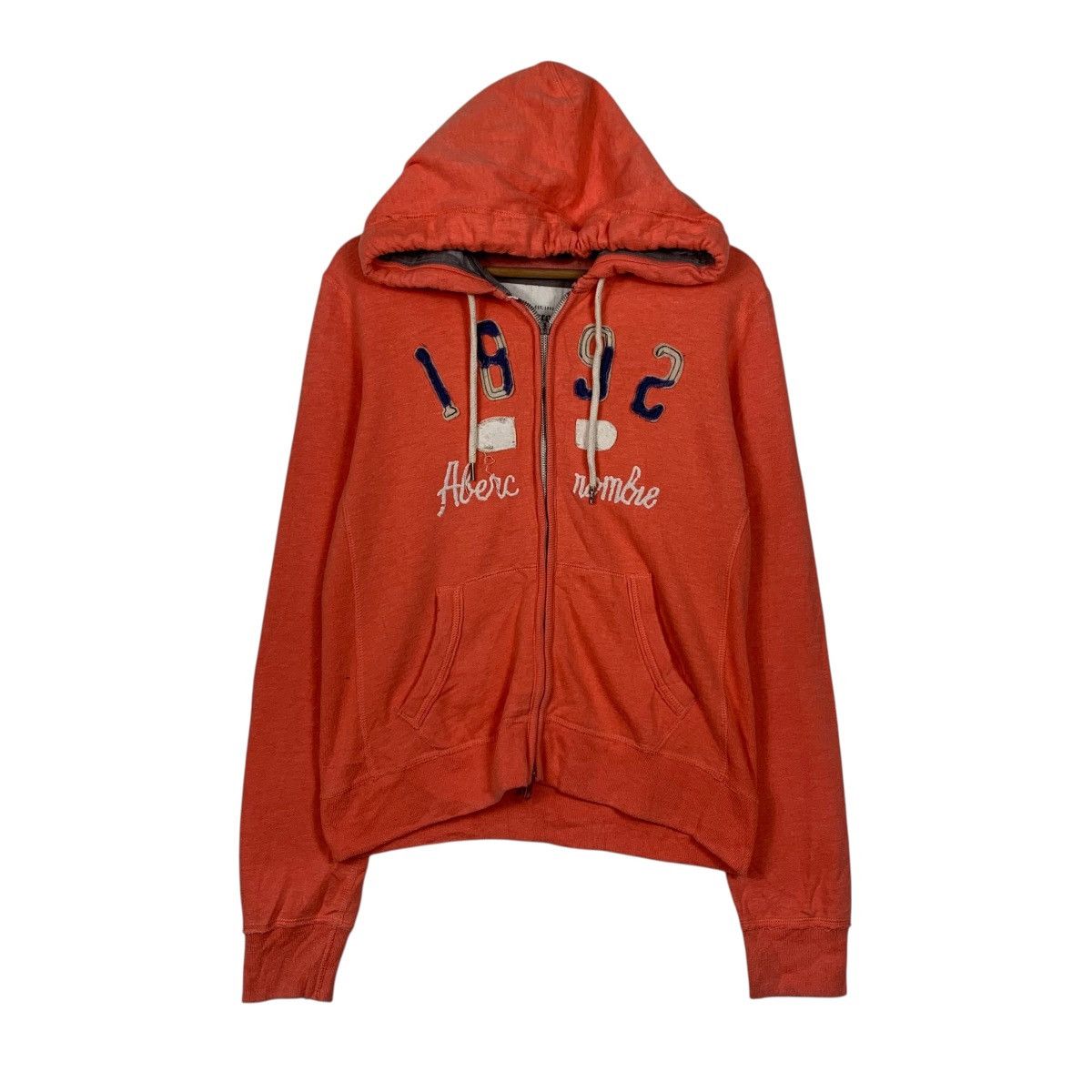 Abercrombie & Fitch ABERCROMBIE Spellout Big Logo Zipper Hoodies #3610-C165 Size US M / EU 48-50 / 2 - 1 Thumbnail