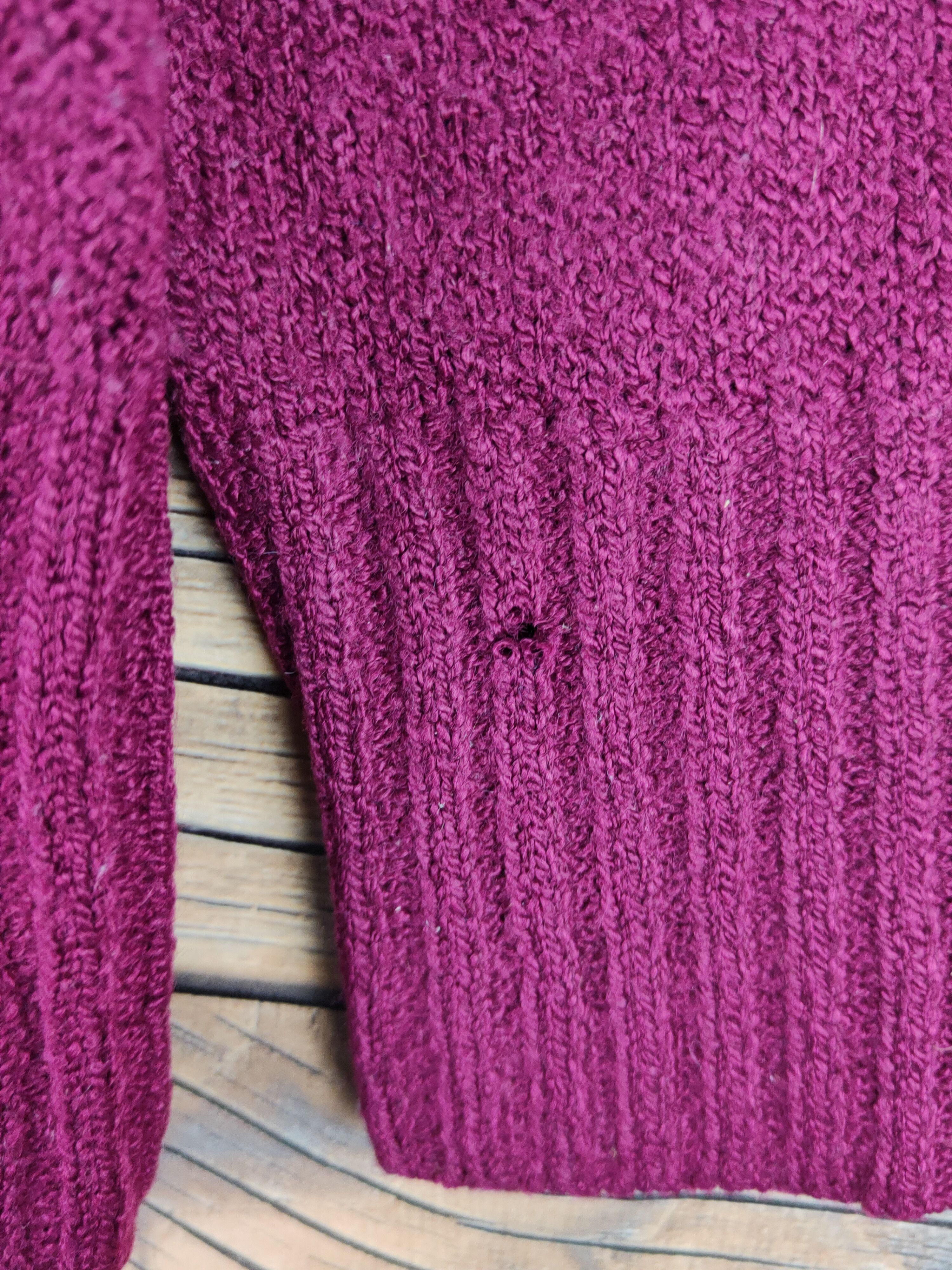 Japanese Brand × Vintage Japanese Brand Purple Knitwear Cardigan #W1142 Size M / US 6-8 / IT 42-44 - 8 Thumbnail