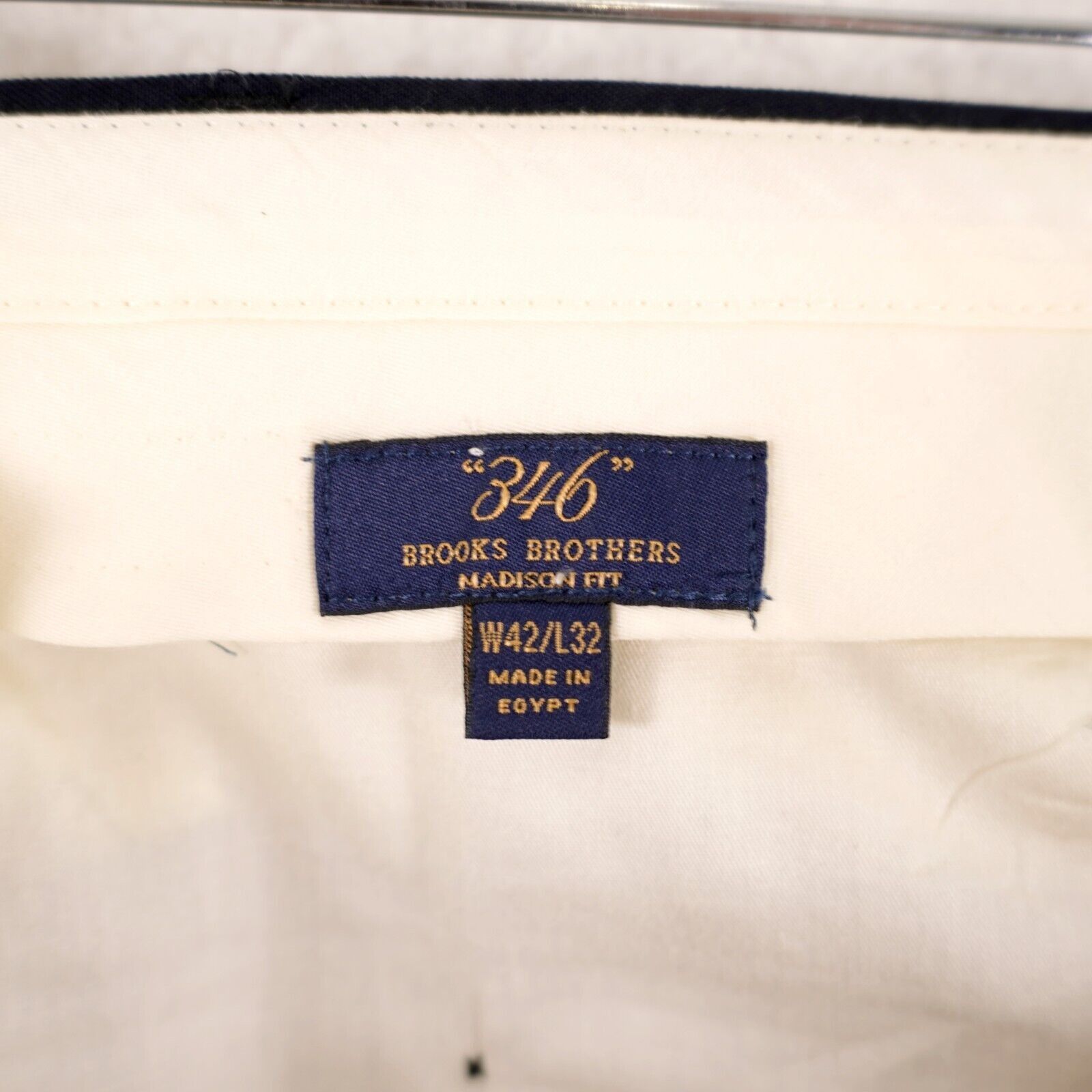 Brooks Brothers Brooks Brothers 346 Madison Fit Wool Blue Flat Front High Ri Size 40L - 5 Thumbnail