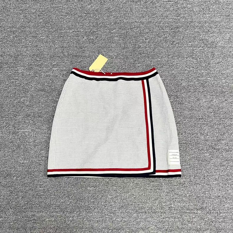 Thom Browne Thom Browne Gray waffle stripe half length dress Size 27" / US 4 / IT 40 - 1 Thumbnail