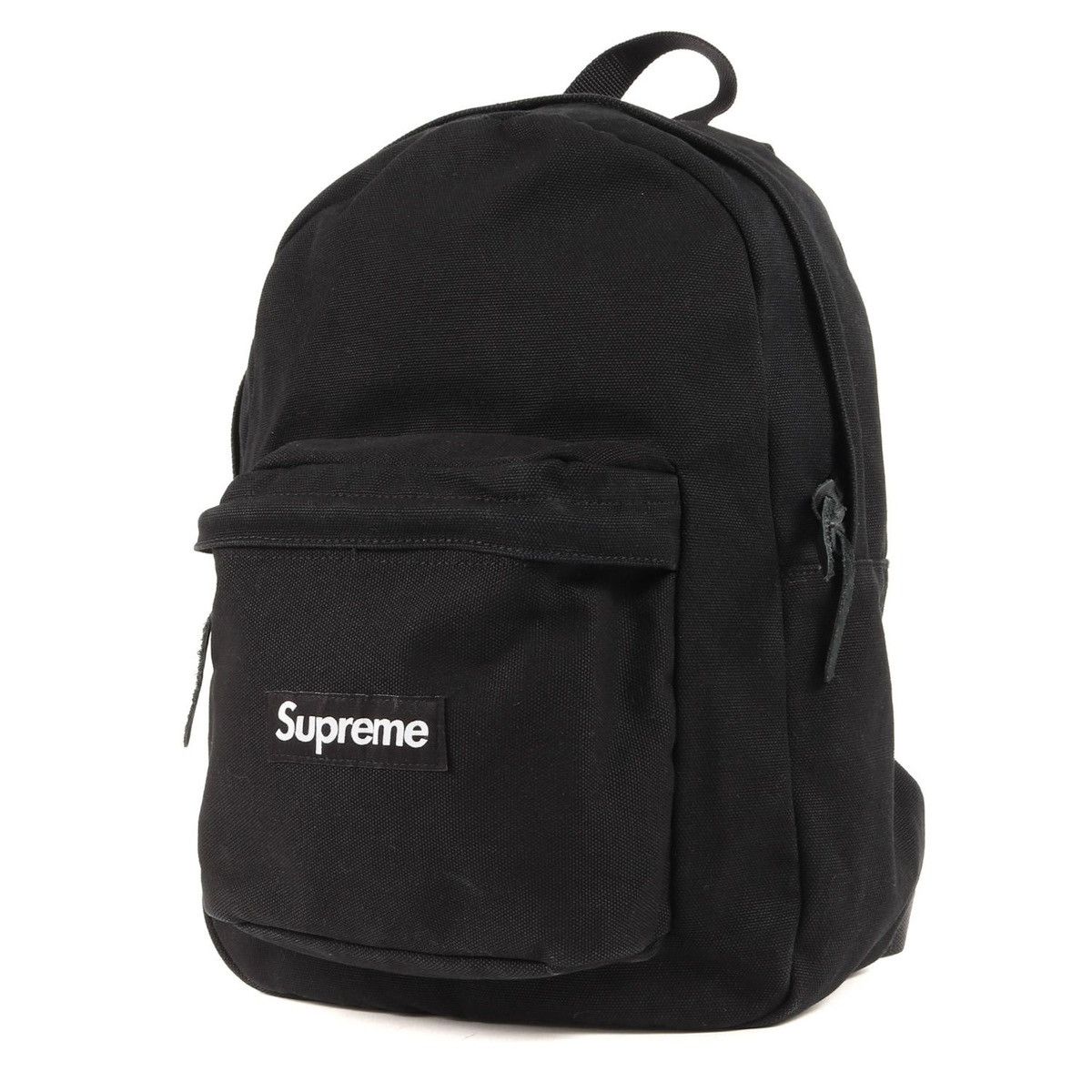 Supreme Authentic Supreme Canvas Backpack Black Size ONE SIZE - 2 Thumbnail