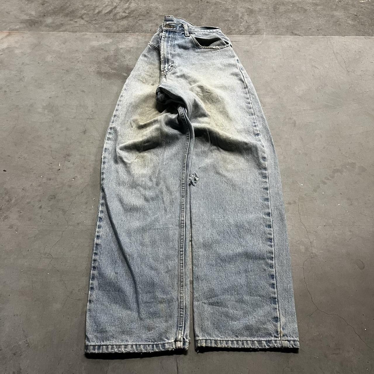 Vintage Crazy Vintage Y2K/2000s Skater Style Streetwear Light Wash Denim Jeans! Size US 32 / EU 48 - 3 Thumbnail