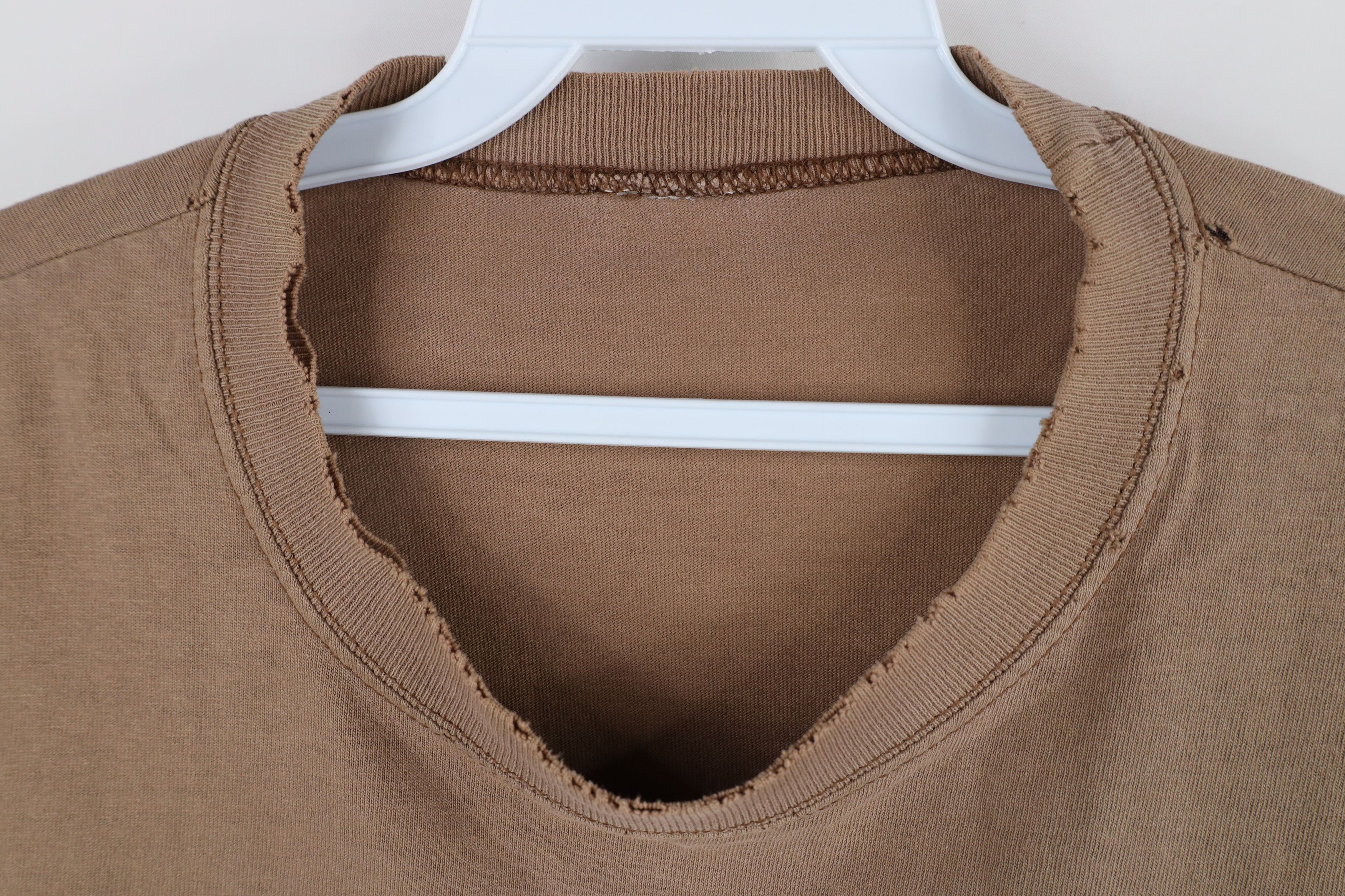 Vintage Vintage 90s Streetwear Blank Sleeveless Muscle T-Shirt Brown Size US XL / EU 56 / 4 - 4 Thumbnail