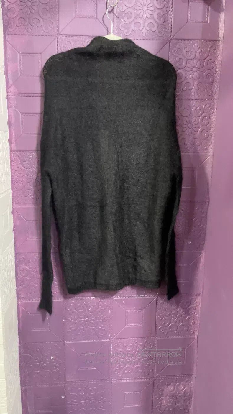 Rick Owens Rick Owens Grey half turtleneck mohair silk mulberry silk Size S / US 4 / IT 40 - 2 Thumbnail