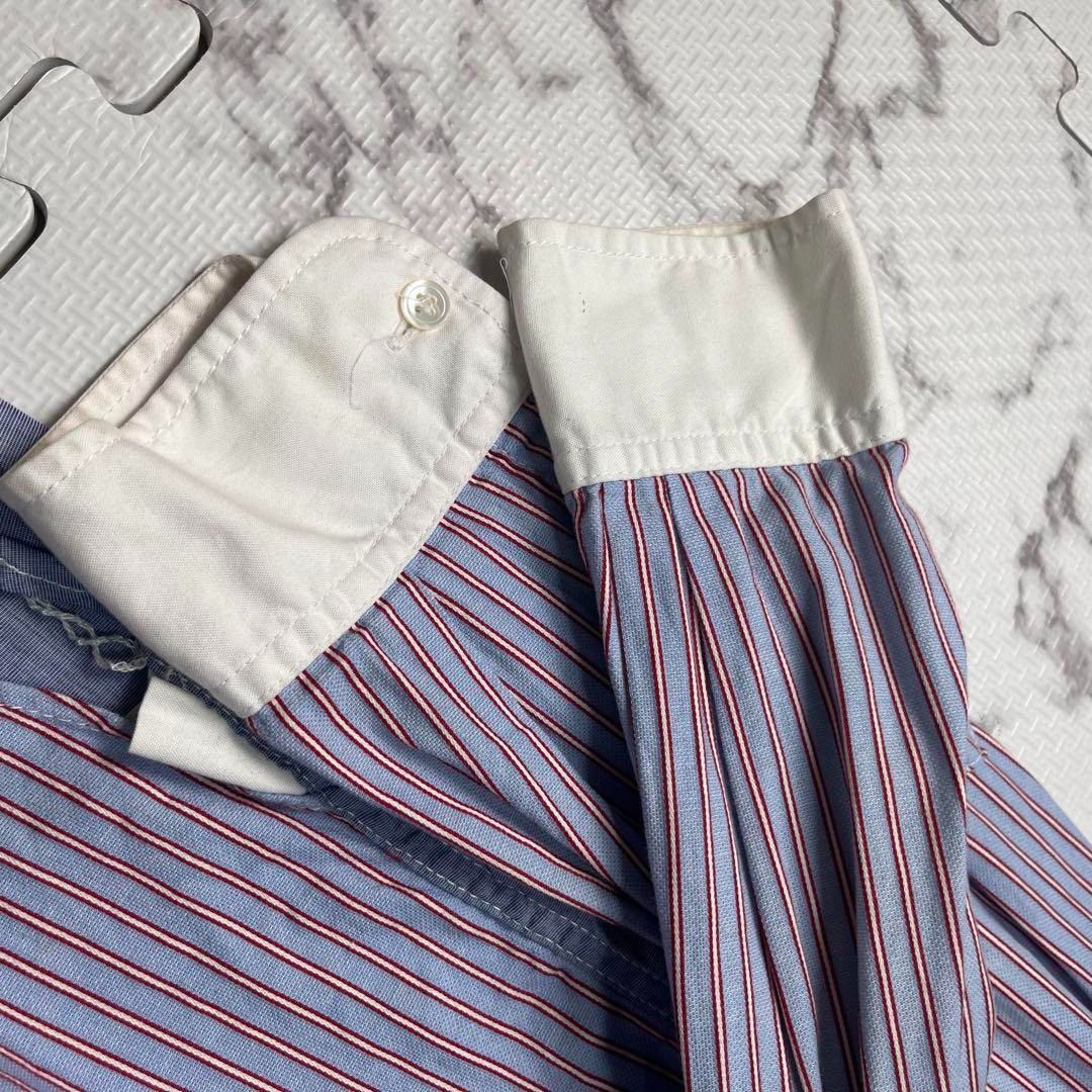Comme des Garcons Homme COMME des GARÇONS HOMME Striped Long Sleeve Shirt Blue M Size US M / EU 48-50 / 2 - 8 Thumbnail