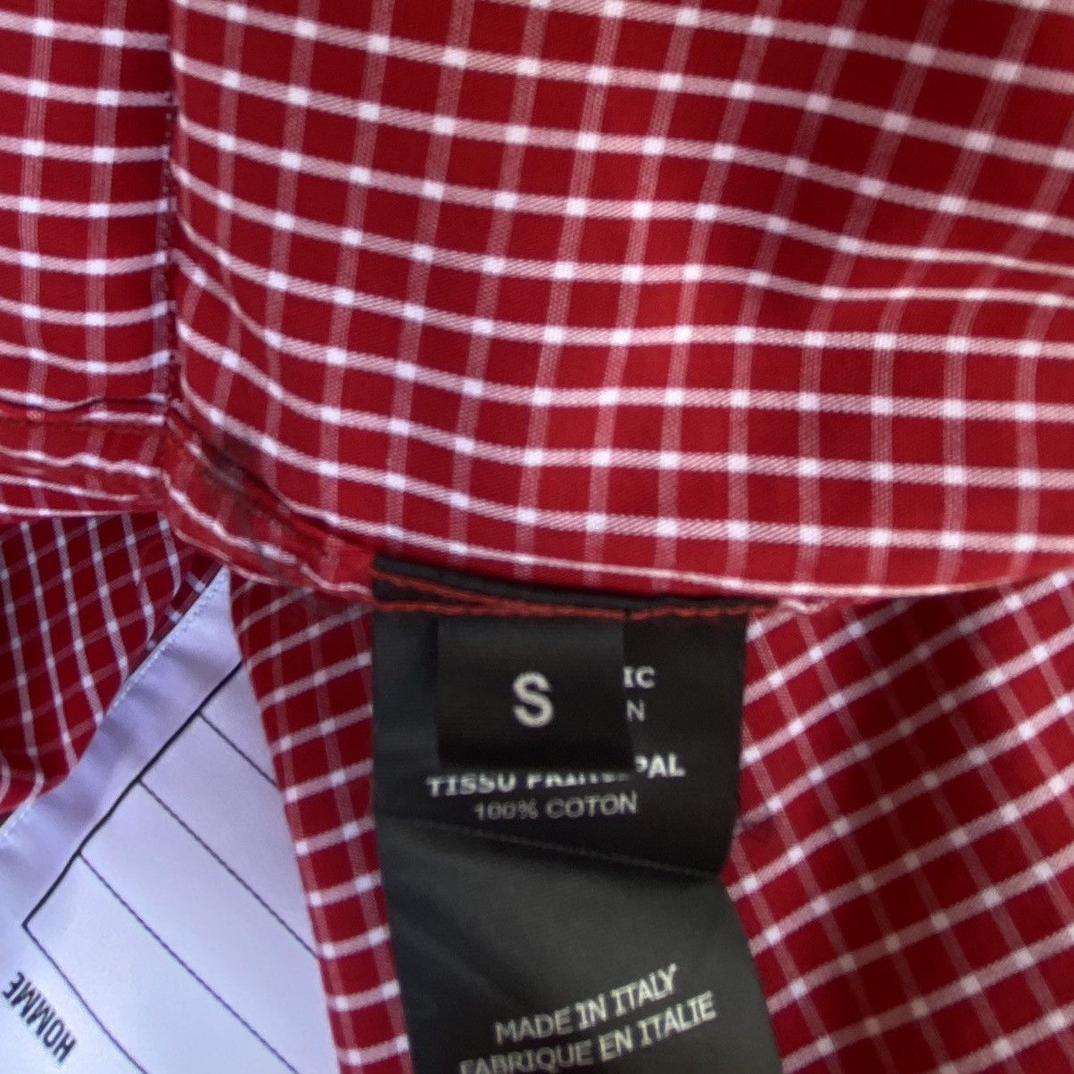Vetements Fall20 Red Plaid Oversized Cropped Shirt Size S / US 4 / IT 40 - 10 Thumbnail