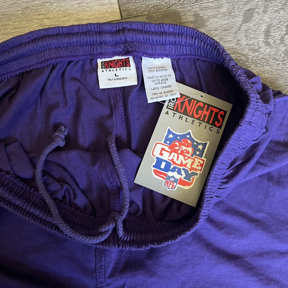 NFL New Vintage 1990s NFL Iron Knights Minnesota Vikings Shorts Size US 32 / EU 48 - 6 Thumbnail