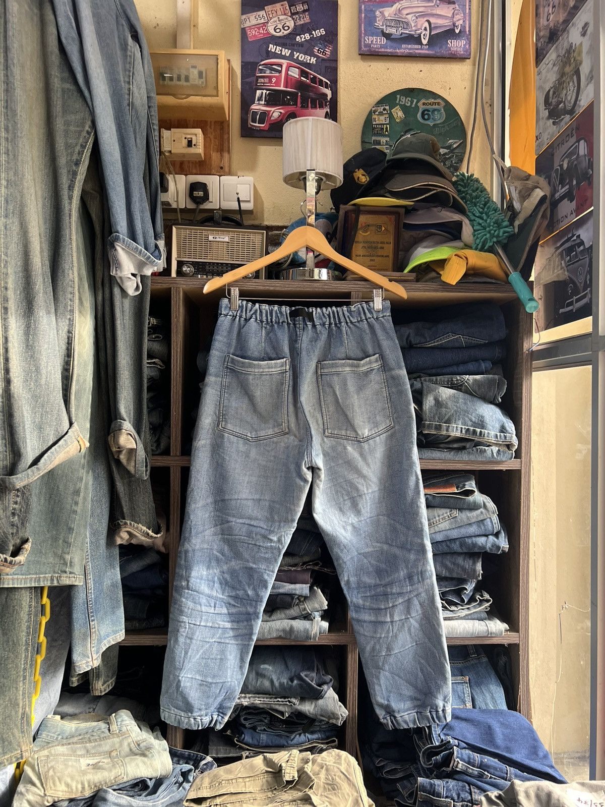 go slow caravan 🔥Go Slow Caravan Denim Sweatpant Jogger Size US 32 / EU 48 - 2 Thumbnail