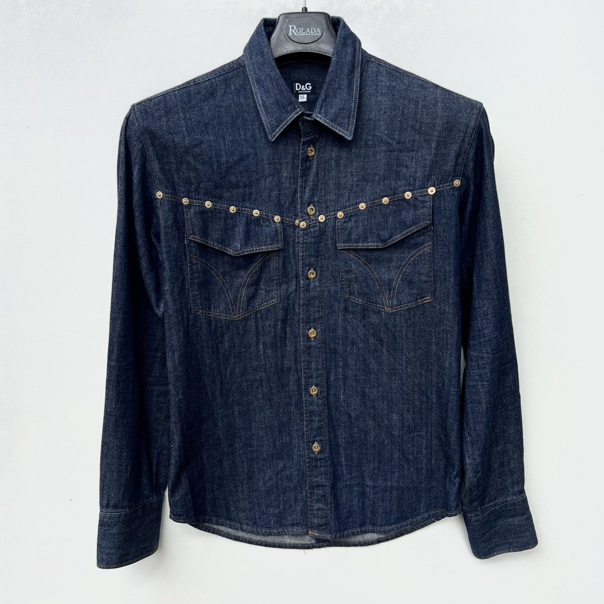 Dolce & Gabbana Dolce & Gabbana denim shirt Size US XL / EU 56 / 4 - 1 Thumbnail