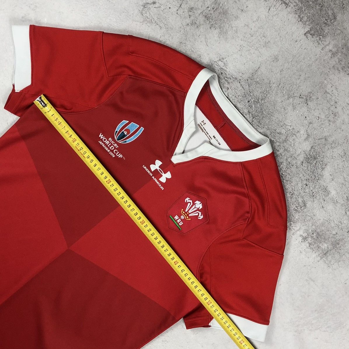 Under Armour Japan Wales WRU Rugby World Cup 2019 Home Jersey Size US S / EU 44-46 / 1 - 13 Thumbnail