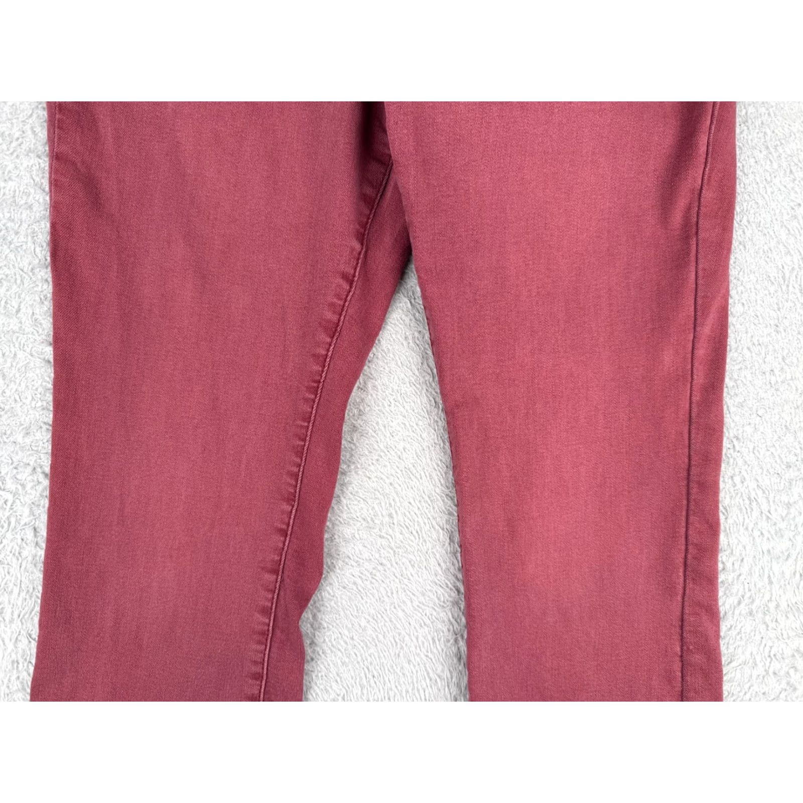 Vintage SO Jeans Juniors 13 Red Denim Capri Mid Rise Cotton Rayon Blend 30x22 Size 34" / US 12 / IT 48 - 3 Thumbnail