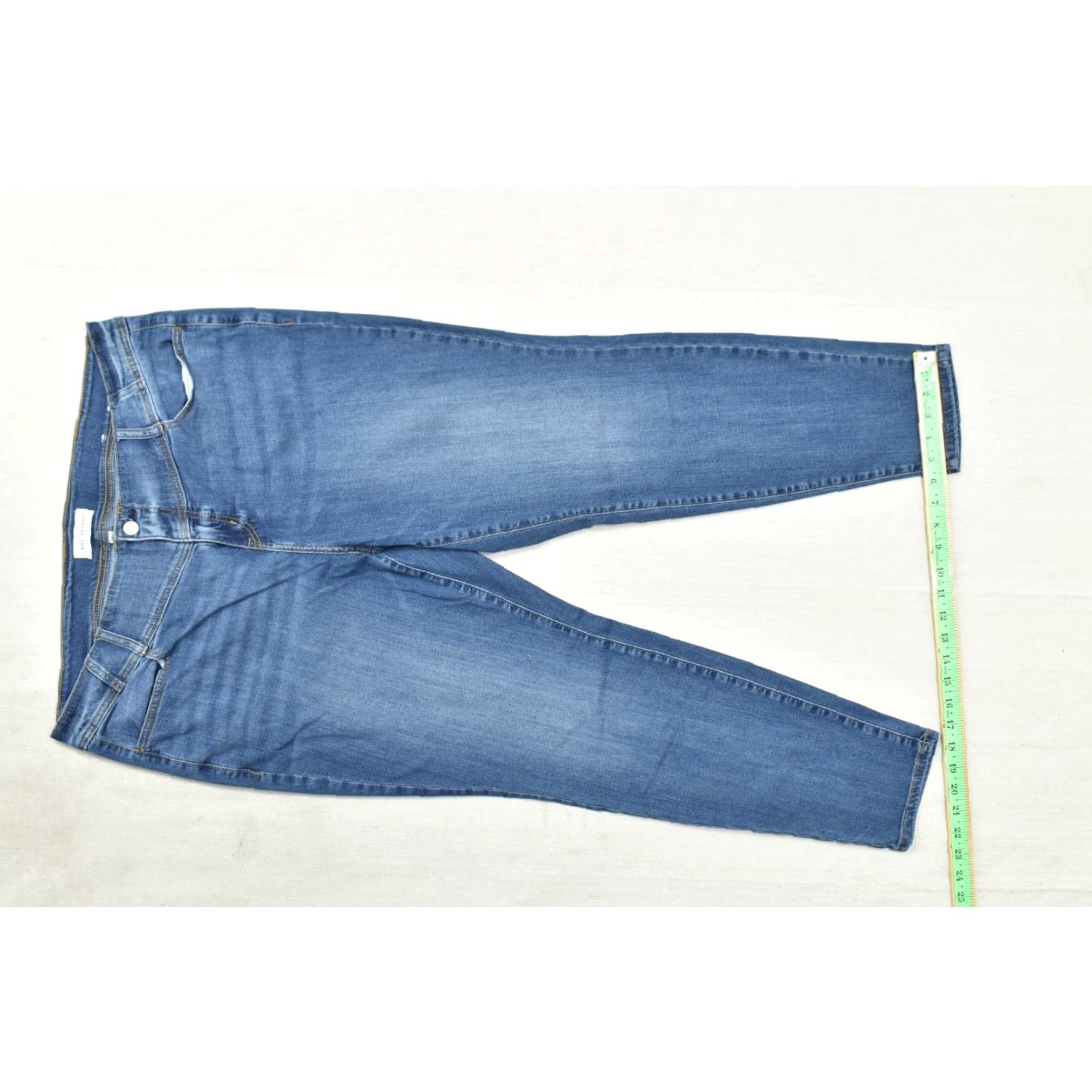 Vintage Lane Bryant Signature Fit Flex Magic Waistband High-Rise Jegging Size 20 Blue Denim Cotton Blend Stretch 5-Pocket Woman Plus Jeans Size 42" / US 20 - 5 Thumbnail