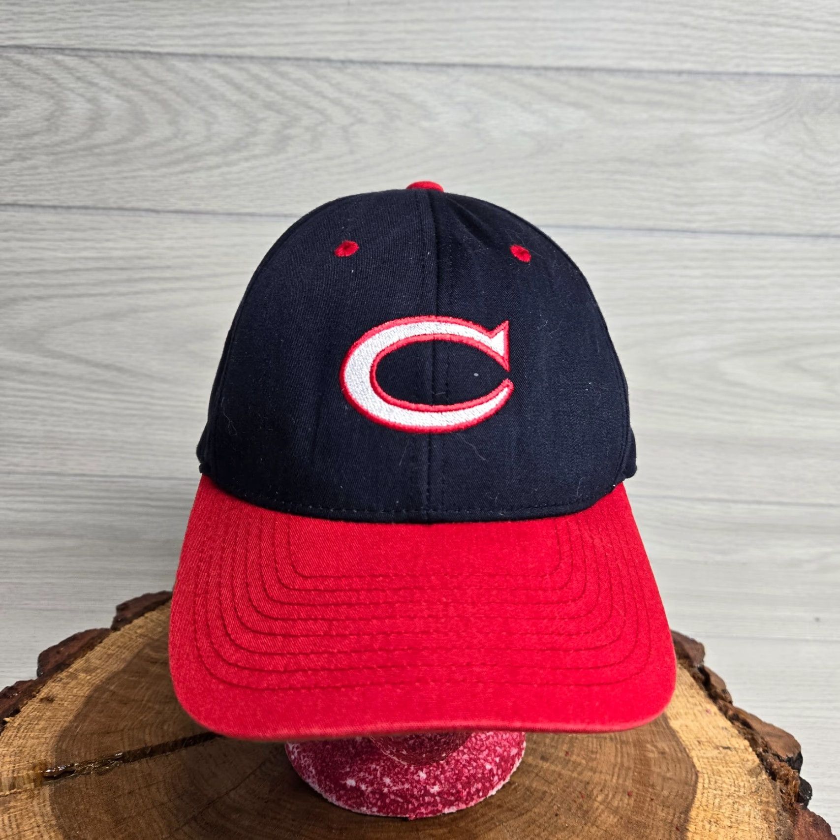 Vintage C Cee Black Red Adult Adjustable Strapback Trucker Hat Cap Size ONE SIZE - 2 Thumbnail