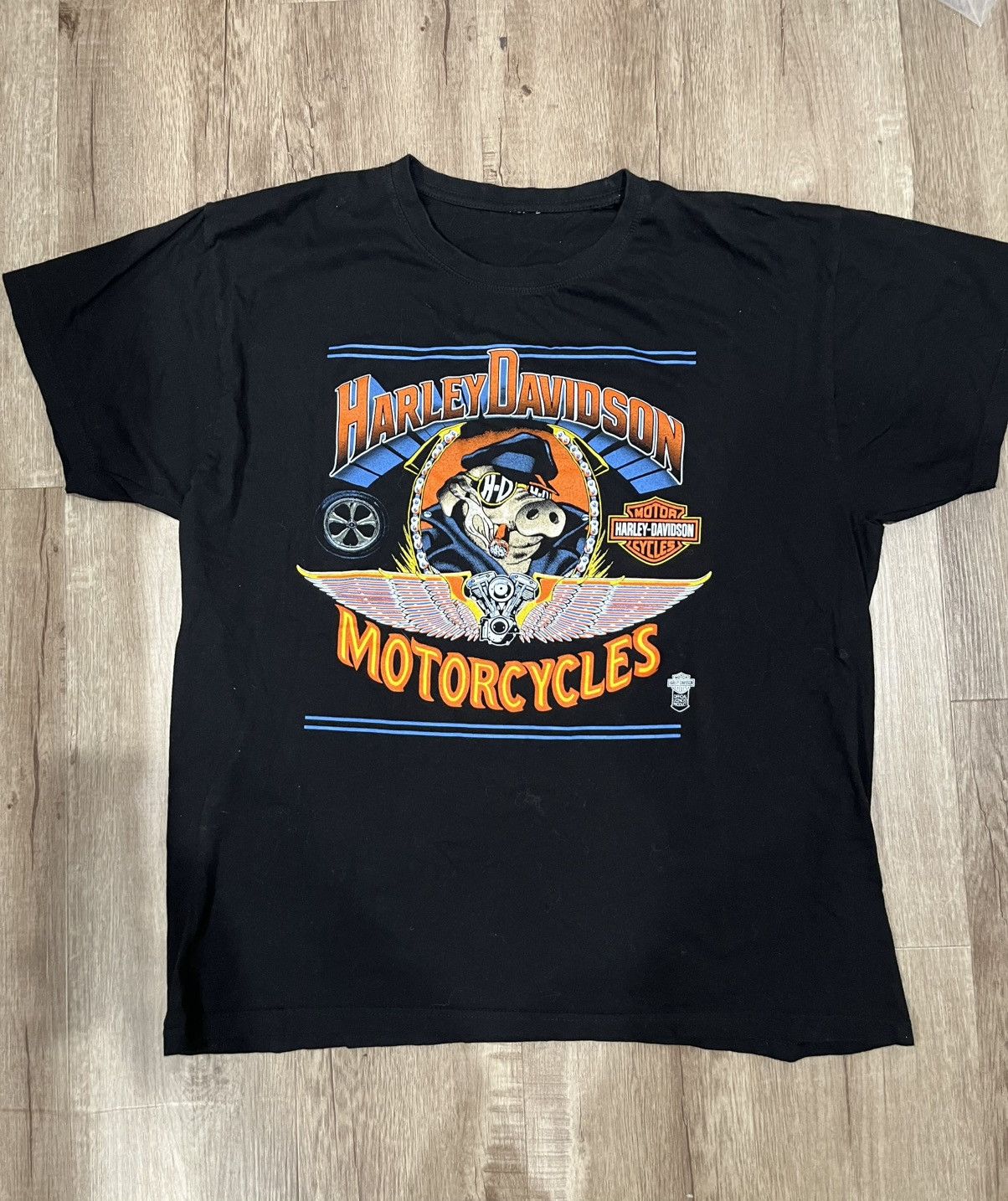 Harley Davidson Vintage Harley Davidson Hog Tee Size US L / EU 52-54 / 3 - 2 Thumbnail